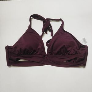 Kona Sol Cranberry Bikini Top Size Large & Bottom Size Extra Large